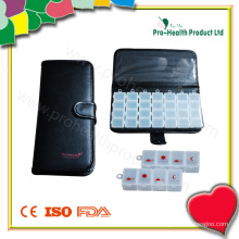 PU Wallet 7 Day Plastic Pill Box
